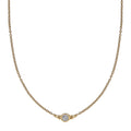 Diamond Accent Necklace 18 Inches in Vermeil Yellow Gold Over Sterling Silver - Sticky add to cart bar