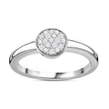 Diamond Ring in Vermeil RG Over Sterling Silver (Size 6.0) 0.06 ctw - Sticky add to cart bar