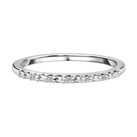 Diamond Accent Ring in Platinum Over Sterling Silver (Size 8.0) 0.05 ctw