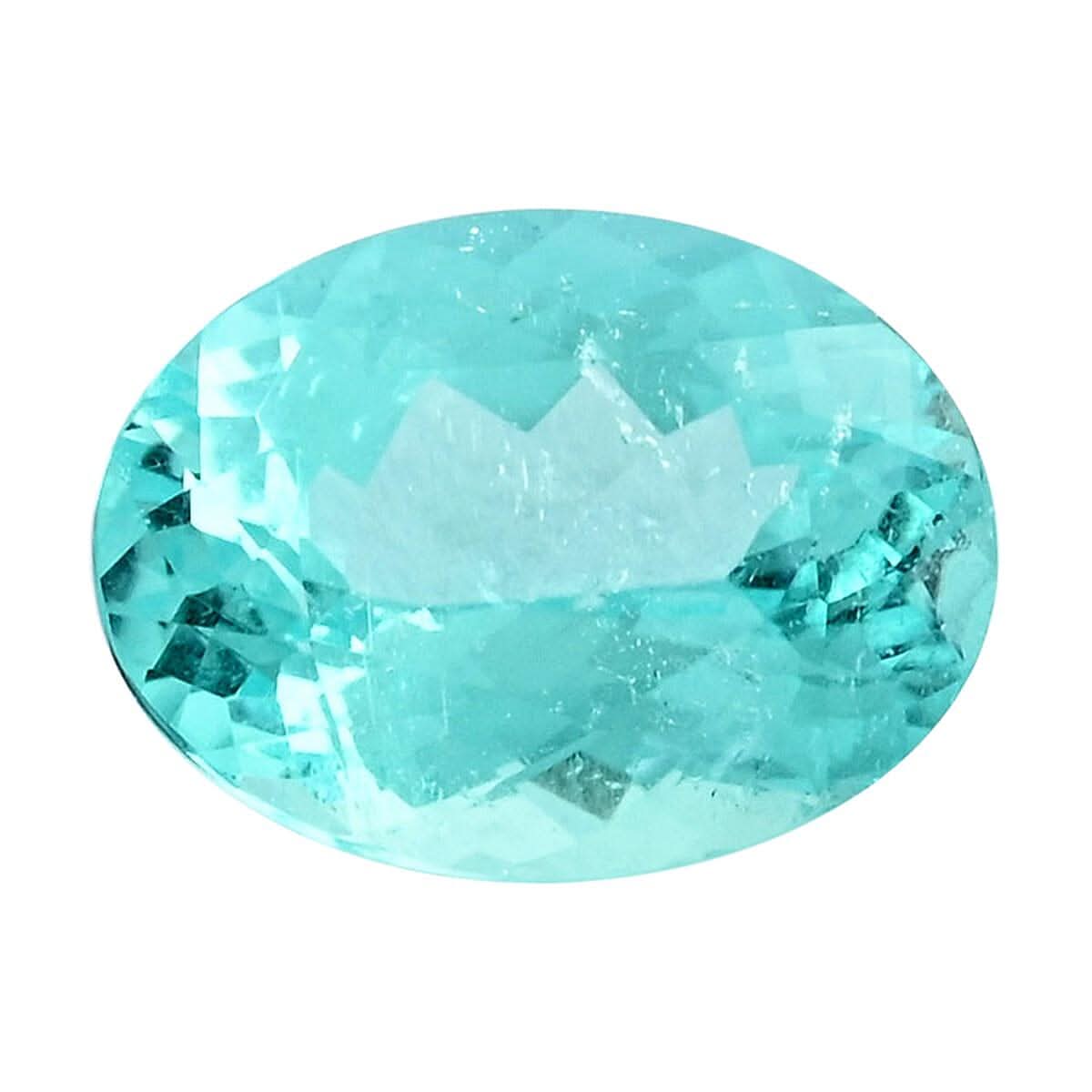 Certified & Appraised AAAA Paraiba Tourmaline (Ovl 11x9 mm) 3.98 ctw