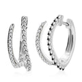 Moissanite Earrings in Platinum Over Sterling Silver 0.30 ctw - Sticky add to cart bar