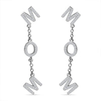 Moissanite 1.00 ctw Earrings in Platinum Over Sterling Silver