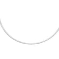 Sterling Silver 3mm Omega Necklace 18 Inches 11.70 Grams (Del. in 8-10 Days) - Sticky add to cart bar