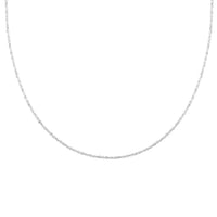 Italian Sterling Silver Twisted Necklace 18-24 Inches 4 Grams