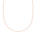 14K Rose Gold Over Sterling Silver Adjustable Link Chain Necklace 24 Inches 2.80 Grams - Sticky add to cart bar