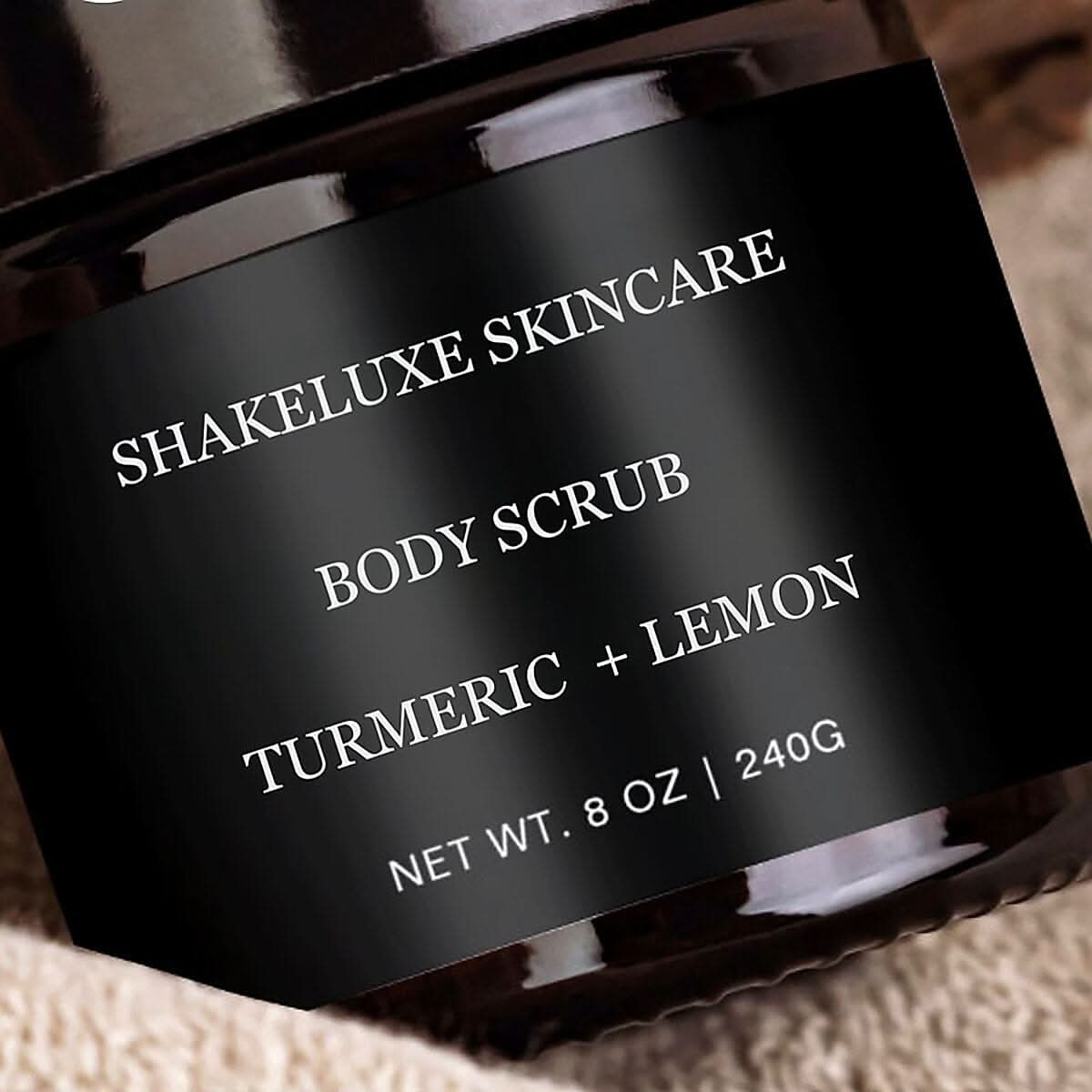 ShakeLuxe Turmeric & Lemon Body Scrub 8 oz