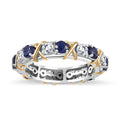 TLV Masoala Sapphire (FF) XOXO Ring in Vermeil YG and Platinum Over Sterling Silver (Size 6.0) 2.35 ctw - Sticky add to cart bar