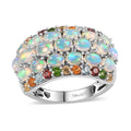 Premium Sleeping Beauty Turquoise and Malgache Neon Apatite Ring in Platinum Over Sterling Silver (Size 10.0) 4.00 ctw - Sticky add to cart bar
