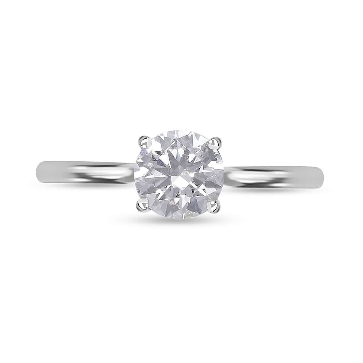 IGI Certified 14K White Gold Luxuriant Lab Grown Diamond (F, VS) Ring (Size 10.0) 1.00 ctw