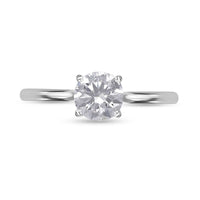 IGI Certified 14K White Gold Luxuriant Lab Grown Diamond (F, VS) Ring (Size 10.0) 1.00 ctw