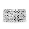 Diamond Cluster Ring in Sterling Silver - Sticky add to cart bar