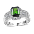 Rhapsody 950 Platinum AAAA Green Tourmaline and E-F VS2 Diamond Ring (Size 7.0) 7.95 Grams 2.90 ctw - Sticky add to cart bar