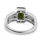 Rhapsody 950 Platinum AAAA Green Tourmaline and E-F VS2 Diamond Ring (Size 7.0) 7.95 Grams 2.90 ctw