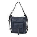 Black Multi-Purpose 2-in-1 Genuine Leather Crossbody Bag (13"x5.5"x13.8") with Adjustable Straps - Sticky add to cart bar