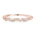 Moissanite Bangle Bracelet in Platinum Over Sterling Silver (7.50 In) 2.10 ctw - Sticky add to cart bar