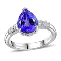 Rhapsody 950 Platinum AAAA Tanzanite, Diamond  (E-F, VS) Ring (Size 6.0) (6.10 g) 2.80 ctw - Sticky add to cart bar