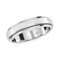 Platinum Over Sterling Silver Spinner Band Ring (Size 10.0) (4.40 g) - Sticky add to cart bar