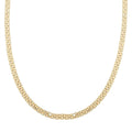 Italian 10K Yellow Gold 2 Strand Bismark Chain Necklace 20 Inches 5.20 Grams - Sticky add to cart bar