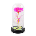 Blue Rose in Glass Dome with LED Lights (4"x8") - Sticky add to cart bar