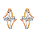 White Moissanite Earrings in 14K Yellow, Rose Gold and Rhodium Over Sterling Silver 0.90 ctw - Sticky add to cart bar