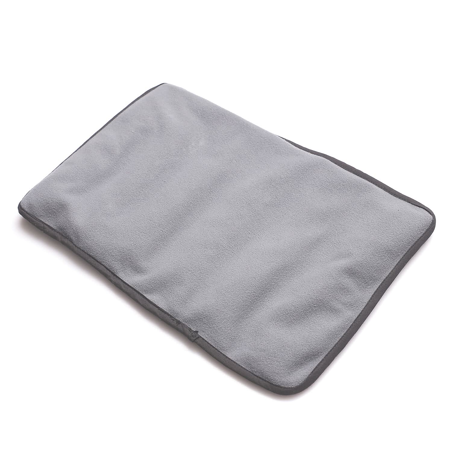 Gray Polyester Travelling Shungite Pillow (8"x11")