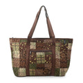 Birthday Deal Donna Sharp Brown Safari Pattern Quilted Tote Bag (16.5x5.5x12") - Sticky add to cart bar