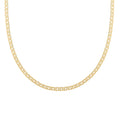 Italian Rombo Chain Necklace in 14K Yellow Gold Over Sterling Silver 18-20 Inches 8.50 Grams - Sticky add to cart bar