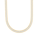 Italian Sterling Silver Ice Flat Chain Necklace 18 Inches 20.05 GRams - Sticky add to cart bar