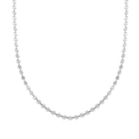 Italian Sterling Silver Arte Disco Sunflower Chain Necklace 18-20 Inches 5.80 Grams
