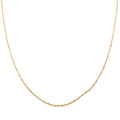 Italian 14K Yellow Gold Over Sterling Silver Margherita Chain Necklace 20 Inches 3.12 Grams - Sticky add to cart bar