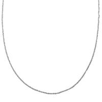Italian Sterling Silver Margherita Chain Necklace 24 Inches 3.65 Grams