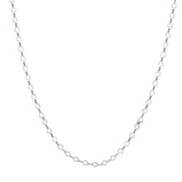 Italian Sterling Silver Chain Necklace 24 Inches 3.85 Grams