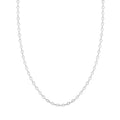 Italian Star Link Chain Necklace in Sterling Silver 24 Inches 5.05 Grams - Sticky add to cart bar