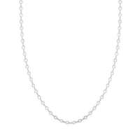 Italian Star Link Chain Necklace in Sterling Silver 24 Inches 5.05 Grams