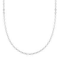 Italian Sterling Silver Arte Star Chain Necklace 24 Inches 4.90 Grams
