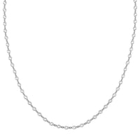 Italian Sterling Silver Arte 14 Star Chain Necklace 24 Inches 5.05 Grams