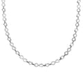 Italian Sterling Silver Heart and Infinity Link Chain Necklace 18-20 Inches 5.85 Grams - Sticky add to cart bar