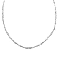 Italian Sterling Silver Round Diamond-cut Chain Necklace 18 Inches 21 Grams