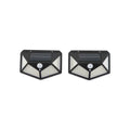 Set of 2 Black Solar Motion Sensor LED Wall Lamp - Sticky add to cart bar