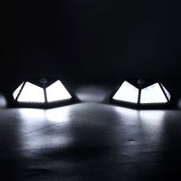 Set of 3 Black Solar Motion Sensor LED Wall Lamp