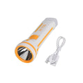 Orange Portable Solar Flash Light (1000mAh Battery) (Power by Solar Charging and USB Cable) (11.02") - Sticky add to cart bar