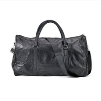 Black Sheep Leather Travel Bag with Handle Drop 8.7 and Long Shoulder Strap 54.7