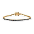 D'Joy Venice Blue Diamond I2-I3 Tennis Bracelet in Vermeil Yellow Gold Over Sterling Silver (7.25 In) 3.00 ctw - Sticky add to cart bar