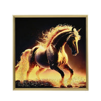 Horse Crystal Painting Photo Frame-(23.62"x23.62")