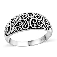 Bali Legacy Sterling Silver Frangipani Flower Ring (Size 10.0) 4.90 Grams