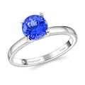 Certified & Appraised Rhapsody 950 Platinum AAAA Tanzanite and E-F VS Diamond Ring (Size 10.0) 4.85 Grams 1.45 ctw - Sticky add to cart bar