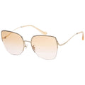 Coach Women's Shiny Light Gold Oversized Sunglasses with Protection Case - Sticky add to cart bar