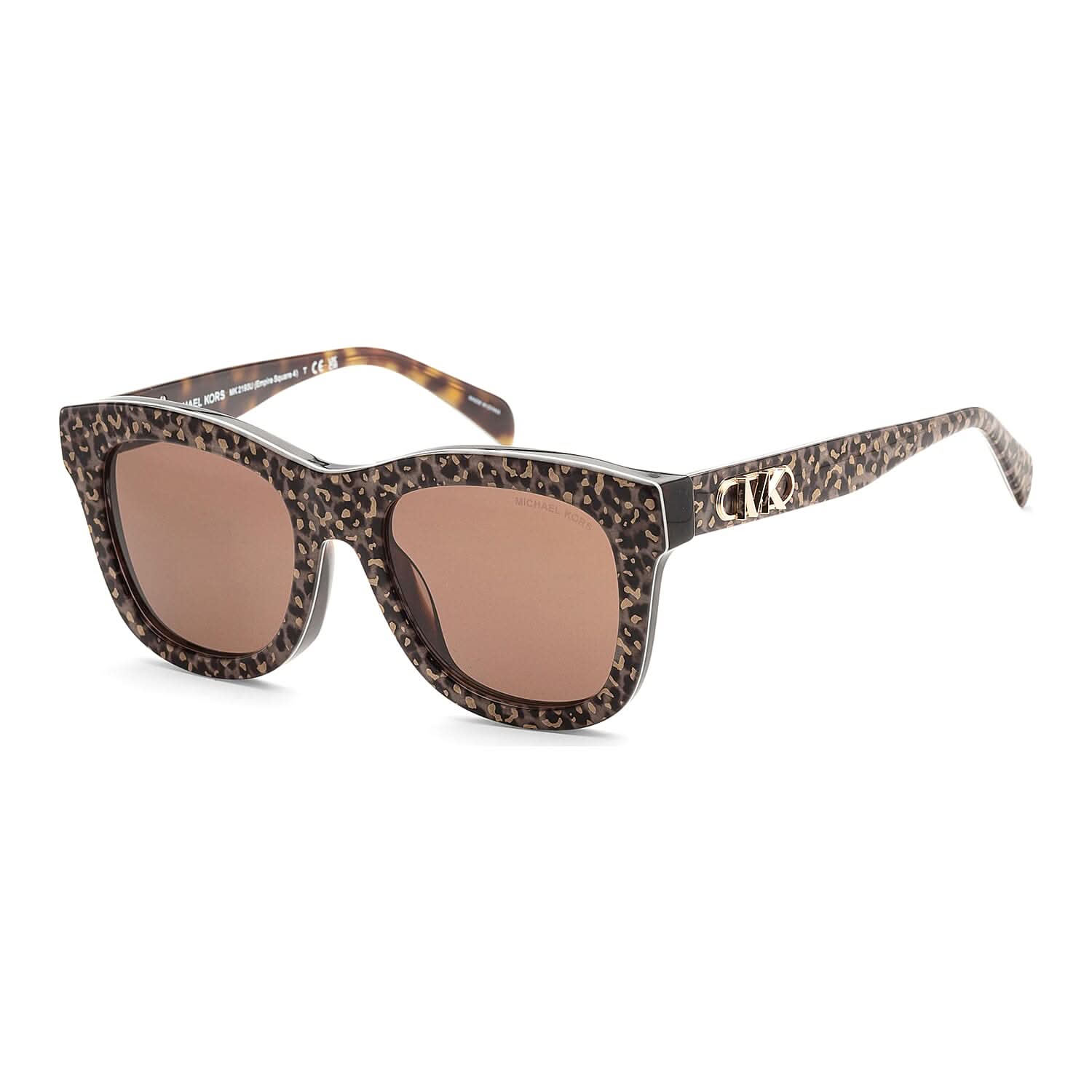 Michael Kors Women's Brown Wayfarer Sunglasses with Protection Case (Ships in 8-10 Business Days)