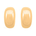 Italian 14K Yellow Gold Over Sterling Silver Bold Dome Statement Earrings 5.70 Grams - Sticky add to cart bar