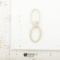 Italian Sterling Silver Triple Tear Drop Interlocked Drop Statement Earrings 12.40 Grams - Sticky add to cart bar